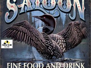 1673 Crazy Loon Saloon картинка металл.оригинал