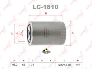 Фильтр масляный LYNXauto LC-170