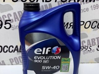Масло моторное ELF 5W40  Evolution 900 NF  new 5л синт