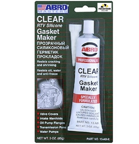 Герметик силиконовый ABRO MASTERS прозрачный 85г