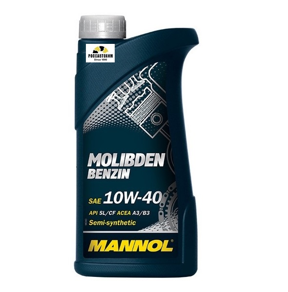 Масло моторное MANNOL 10W40 MOLIBDEN Benzin 1л п/с