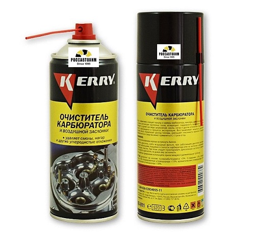 Очиститель карбюратора и возд,засл.KERRY KR-911, 520мл
