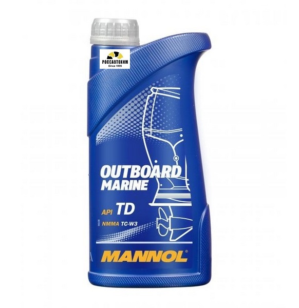 Масло моторное MANNOL Outboard Marine NMMA TC-W 3 для лодок 1л пс