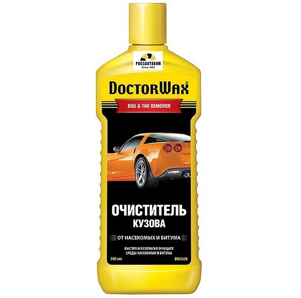 Очиститель кузова от следов насекомых "DOCTOR WAX " (300 мл) DW5628