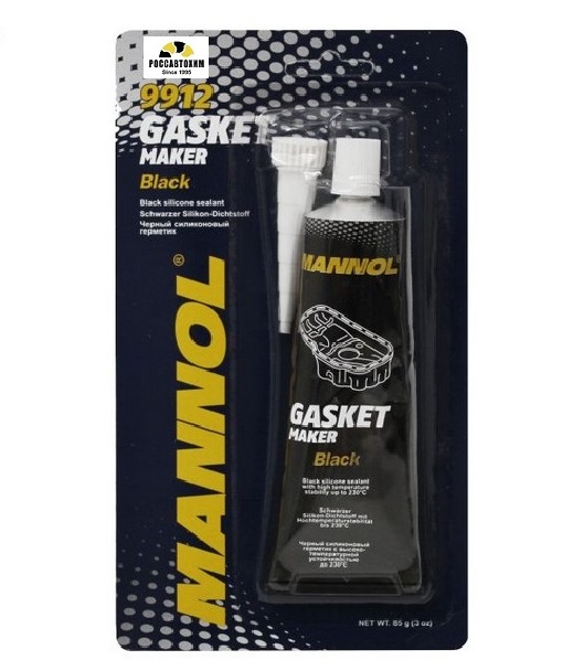 Герметик MANNOL силиконовый черный 80мл 9912