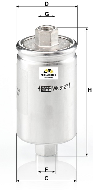 Фильтр топливный MANN WK612/5