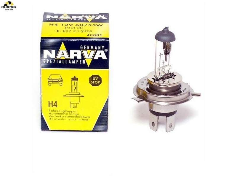 Лампа NARVA H4 48881 60/55Bт,12В