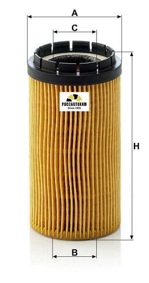 Фильтр масляный MANN HU718x
