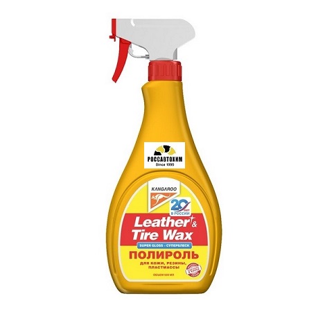 355029 Полироль панели Leather&Tire Wax Super Gloss 500мл (супер блеск) KGCC-06596