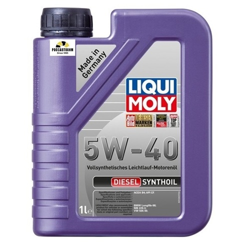Масло моторное LIQUI MOLY Diesel Synthoil 5W40 1л 1926