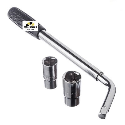 Ключ балонный телеск. со сменными головками 17/19-21-23мм ЕРМАК /766-080/