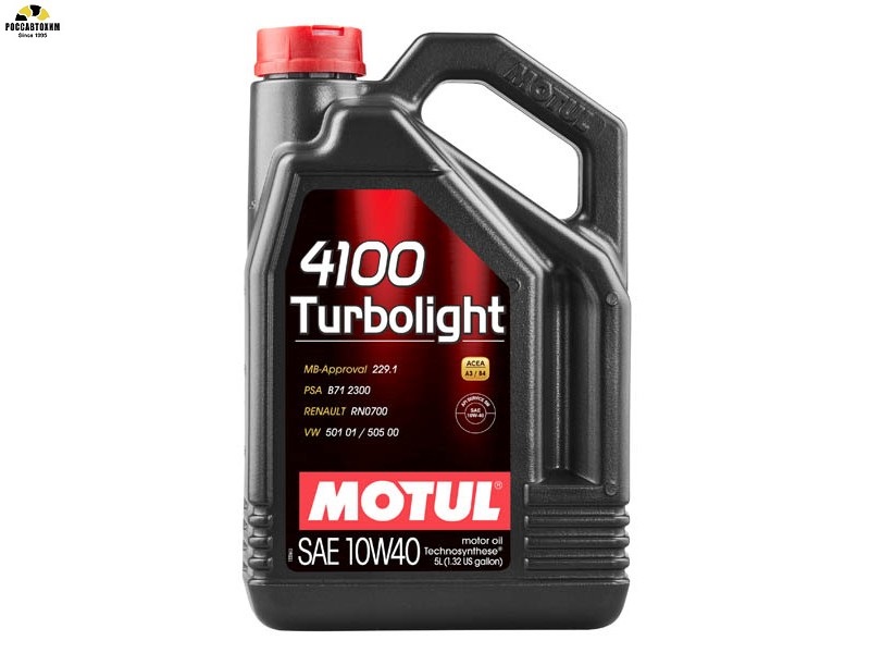 Масло моторное MOTUL 4100 Turbolight 10w40 A3/B4 4л /109462/