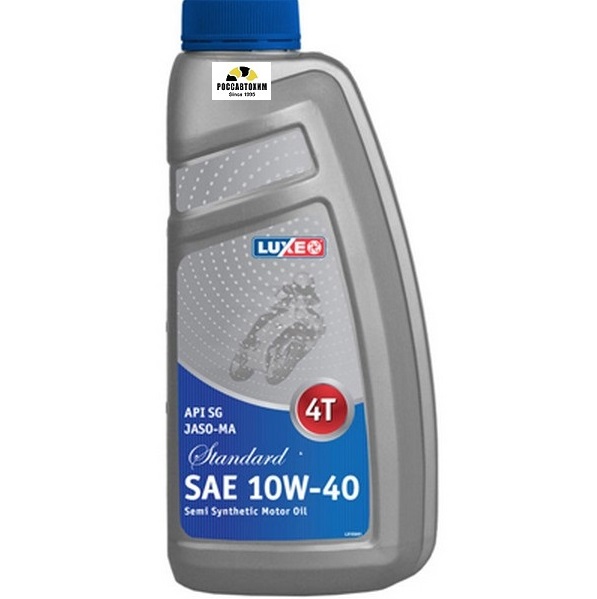 Масло моторное 10W40 SG JASO-MA Standart 4T четырехтакт. п/с 1л LUXE