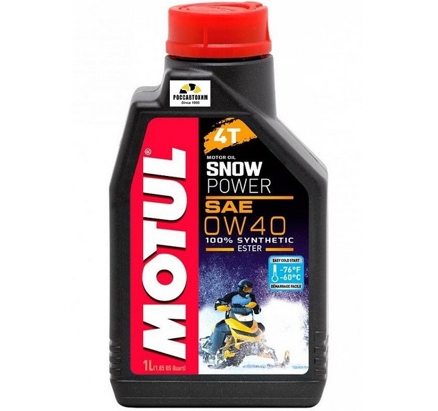 Масло моторное MOTUL Snowpower 4T 0W40 1л /101230/113244