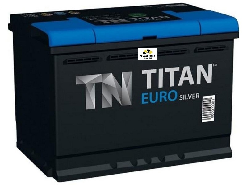 АКБ ТИТАН EURO SILVER 6СТ-63.0 63 А/ч о/п