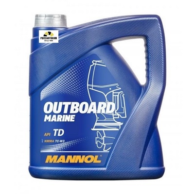 Масло моторное MANNOL Outboard Marine NMMA TC-W 3 для лодок 4л п/с