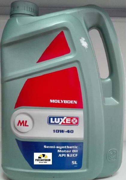 Масло моторное 10W40 Молибден п/с 5л LUXE