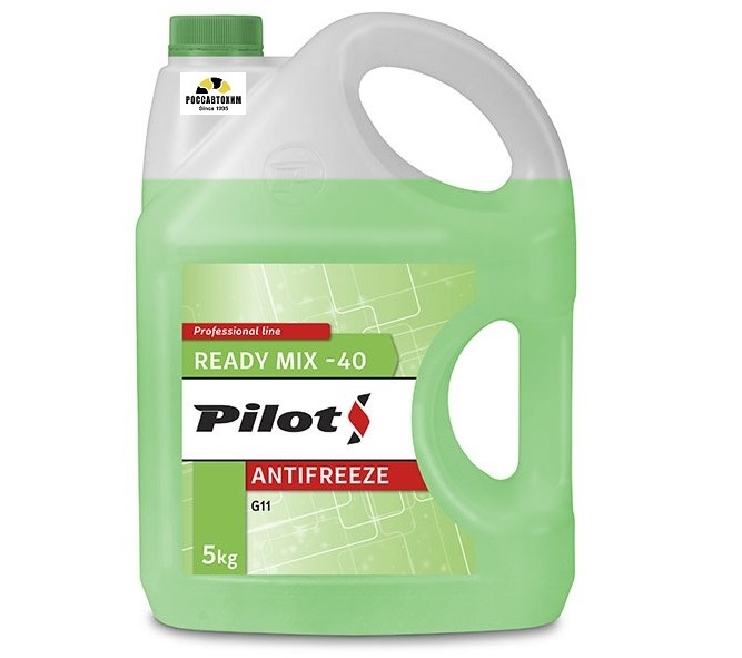 Антифриз PILOTS GREEN LINE -40 5кг Зеленый