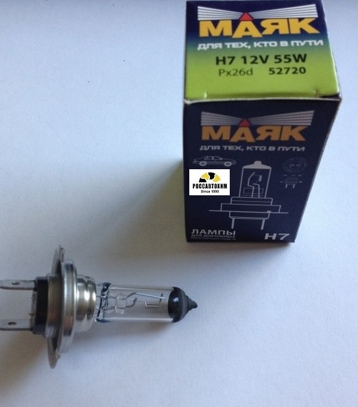 Лампа МАЯК H7 52720 12V 55W PX26d