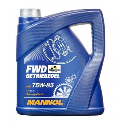 Масло трансмиссионное MANNOL FWD 75W85 GL4+ 4л п/синт. SJ/CF/EC
