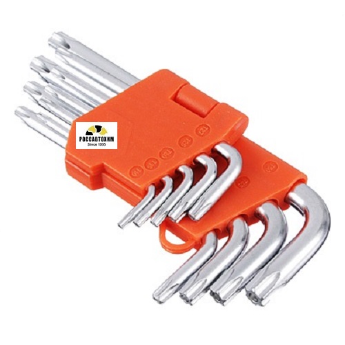 Набор ключей TORX-профиль 9пр.(50*3мм-125*9мм) ЕРМАК /657-023/