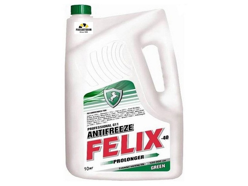 Антифриз FELIX PROLONGER-40 10 кг G11 (зеленый) г. Дзержинск