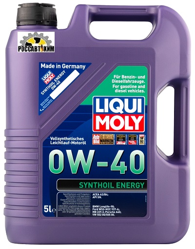 Масло моторное LIQUI MOLY Synthoil Energy 0W40 5л 1923/9515