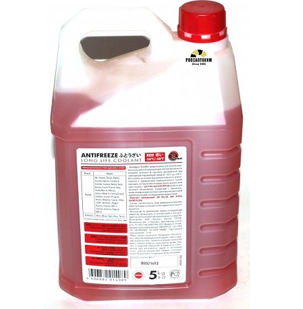 Антифриз FUJIMA -50 LONG LIFE RED 5кг Красный