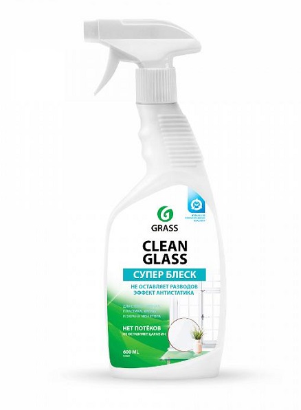 Очиститель стекол Clean Glass 600мл (триггер) GraSS зеркал, пластика, хрома и кафеля / 130600 /