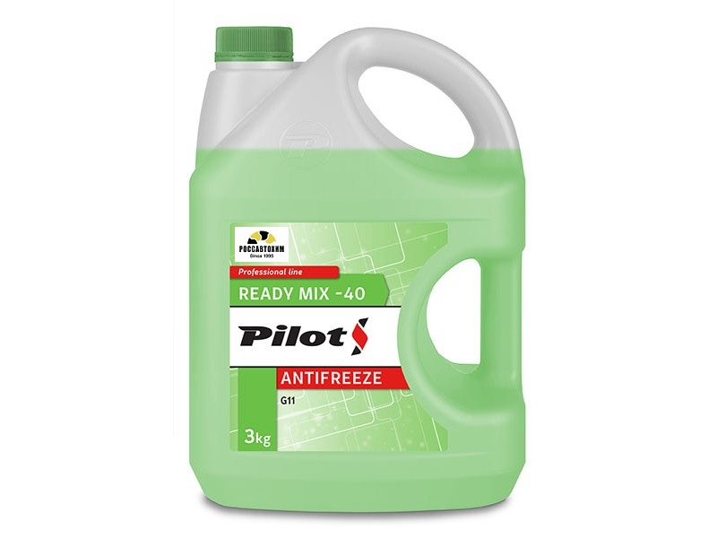 Антифриз PILOTS GREEN LINE -40 3кг Зеленый