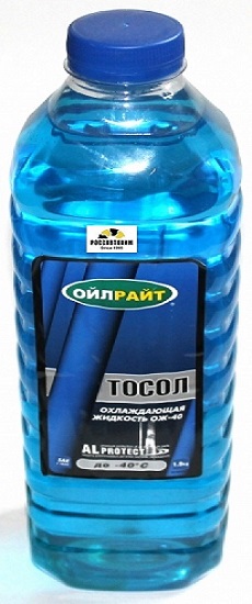 Охлаждающая жидкость Тосол OILRIGHT А-40 1,5кг