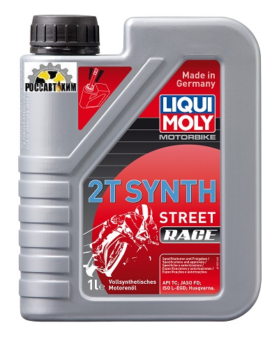 Масло моторное LIQUI MOLY Motorbike 2T Synth Street Race L-EGD 1л 3980/1505
