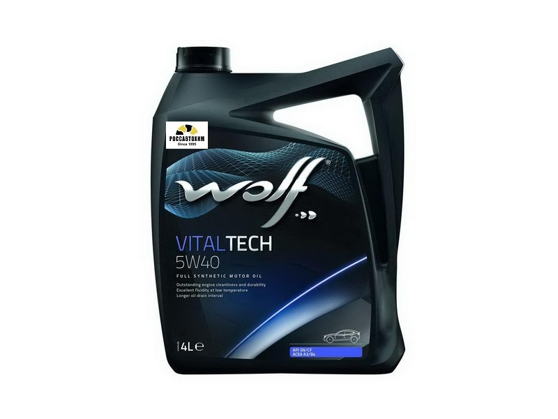 Масло моторное WOLF 5w40 Vitaltech 4л