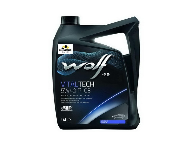 Масло моторное WOLF 5w40 Vitaltech PI C3 4л