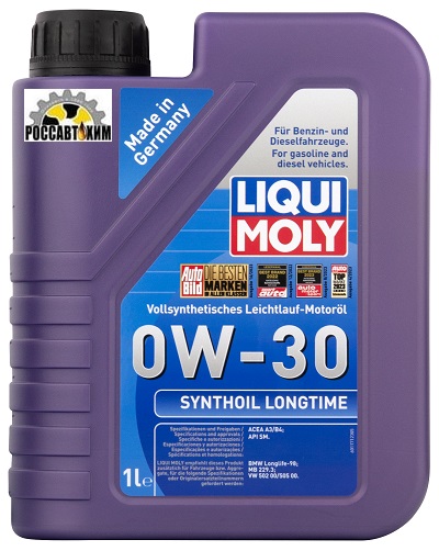 Масло моторное LIQUI MOLY Synthoil Longtime 0W30 1л 1171/8976