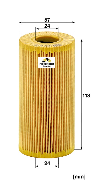 Фильтр масляный MANN HU618x