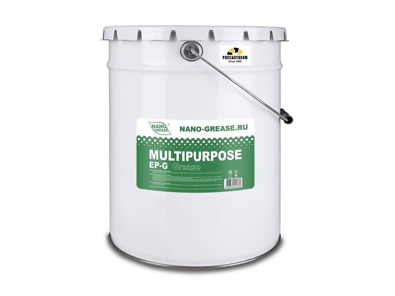 Смазка NANO GREEN Multipurpose EP-G Grease 18кг (Зеленая)