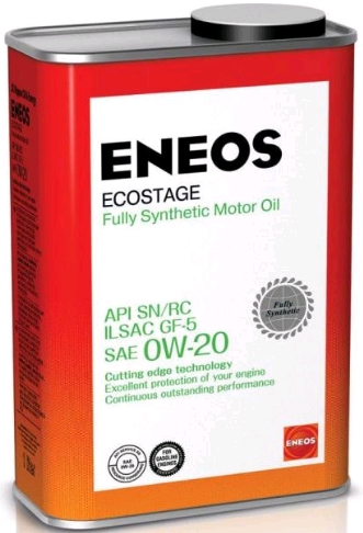 Масло моторное ENEOS Ecostage 0W20 SN, GF-5 синт. 1л