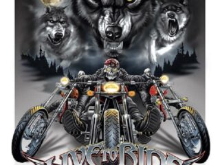 1442 Live to Ride - Wolves картинка металл.оригинал