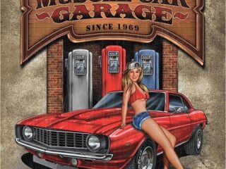 1568 Legends - Muscle Car Garage картинка металл.оригинал