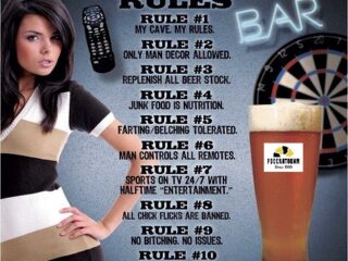 1713 Man Cave - Rules картинка металл.оригинал