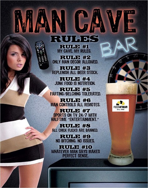 1713 Man Cave - Rules картинка металл.оригинал