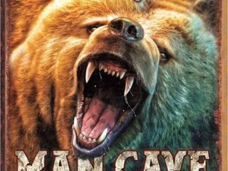 1817 Man Cave - Grizzly картинка металл.оригинал