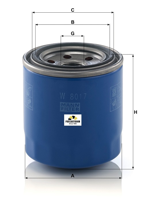 Фильтр масляный MANN W8017