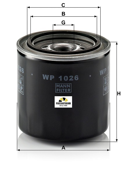 Фильтр масляный MANN WР1026