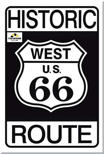 1036 Historic Route 66 картинка металл.оригинал