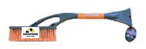 Щетка со скребком, серо-оранжевая AL-102