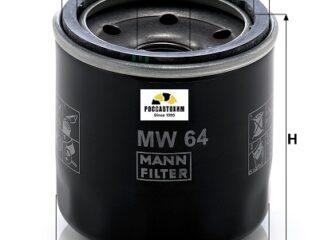Фильтр масляный MANN MW64 (мото)