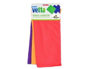 VETTA Набор салфеток из микрофибры универсальные 3шт. 30*30 /448-205/