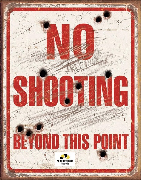 1939 No Shooting картинка металл.оригинал